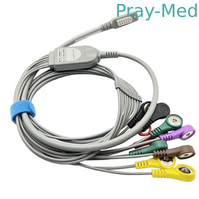 Jincomed 10 Kabel Grijze 11pin Onverwacht Beëindigen 0.9m de Hoofd van Holter Cable ECG