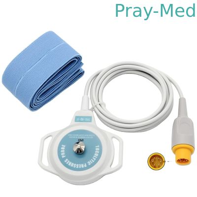 Van de Monitortoco transducer 6pin van de V.S. Foetale Schakelaar 2.2m Grijze TPU-Kabel